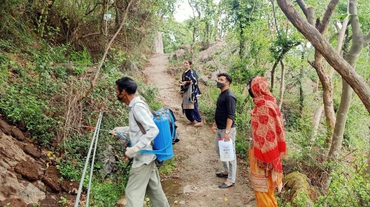 darlaghat solan corona sanitization 9 may