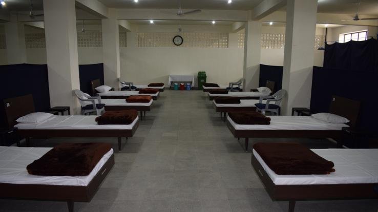 solan construction of makeshift hospital at final stage