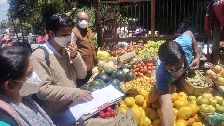 Food Controller and Supply Department conducted surprise inspections in various areas of the district