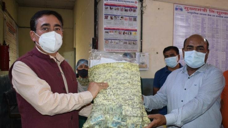 Assembly Speaker Vipin Singh Parmar visits Civil Hospital Bhawarna