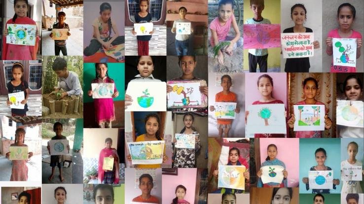कांगड़ा :चित्रकारी तथा पौधारोपण के माध्यम से ठाकुरद्वारा स्कूल के बच्चों ने दिया पर्यावरण सुरक्षा का सुंदर संदेश