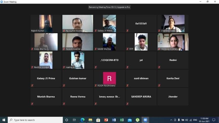 Environment Day celebrated through virtual medium at Ambuja Cement Foundation Private ITI Darlaghat