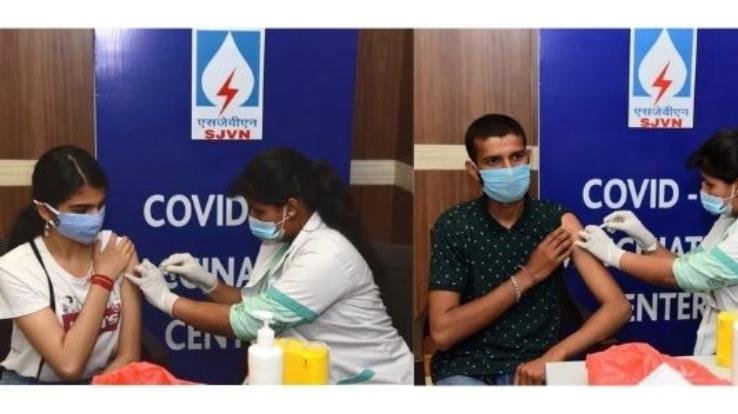 एसजेवीएन का वेक्सीनेशन ड्राइव, 3 दिन में 1700 व्यक्तियाें का हुआ टीकाकरण