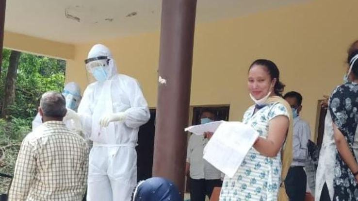 गरली के वार्ड नबंर तीन मे 88 लोगो के हुए कोरोना टेस्ट