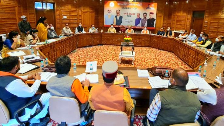 Shimla: The round of meetings in BJP continues for the third day