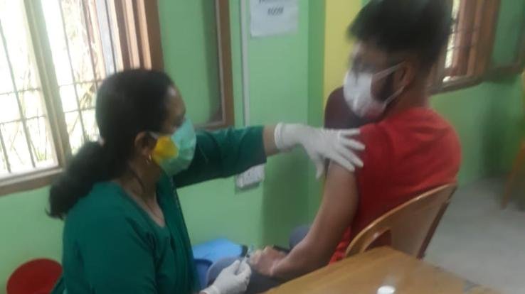 Kunihar: 70 women and men in the age group of 18 to 44 got corona vaccine administered in Pattabaravari Panchayat