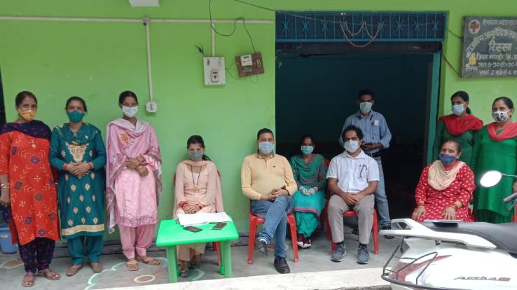 Sarkaghat: 104 people aged 18 to 44 got the vaccine in Risa Panchayat