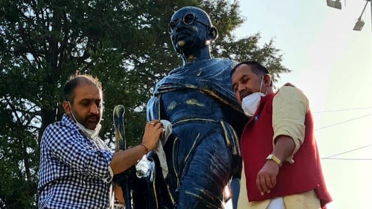 प्रदेश प्रभारी के सुझाव पर भाजपा ज़िला शिमला ने चलाया मूर्ति सफाई अभियान 