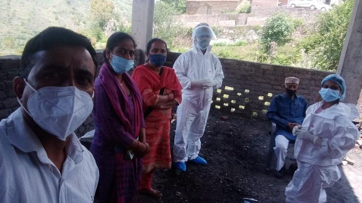 दाड़लाघाट : ग्राम पंचायत घनागुघाट हुई कोरोना मुक्त 