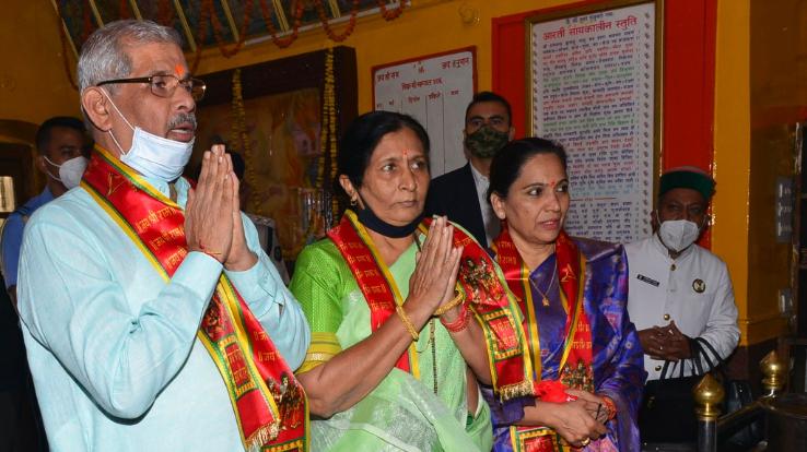 हिमाचल : राज्यपाल राजेंद्र विश्वनाथ आर्लेकर ने जाखू मंदिर में की पूजा-अर्चना