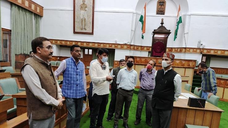 शिमला : मानसून सत्र सुचारू रूप से चलाने के लिए जल्द हाेगी सर्वदलीय बैठक ,विधानसभा स्पीकर ने लिया सदन का जायजा