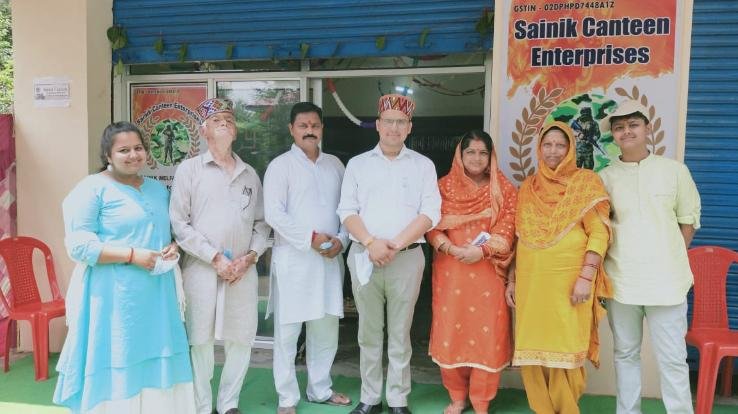 पालमपुर : भलेड़ नगरी में खुली सैनिक कैंटीन, एसडीएम ने किया शुभारंभ
