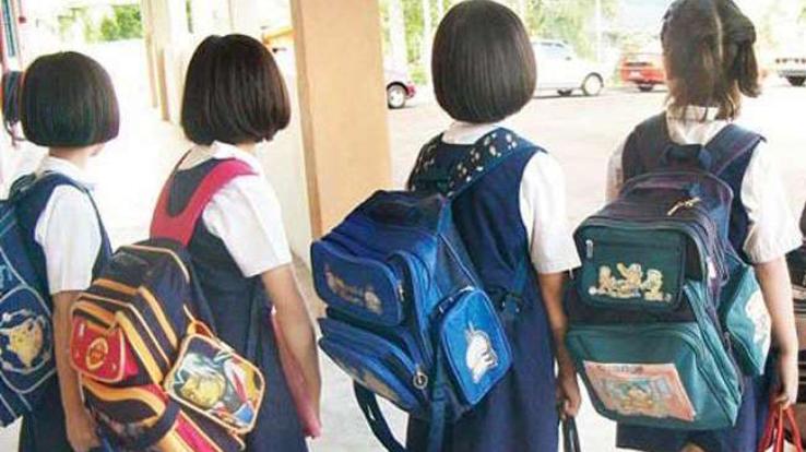 Students will get bags in state schools from next month