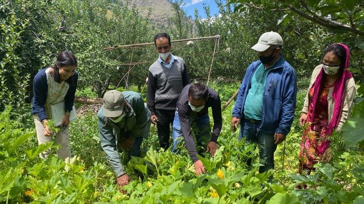 केलांग : प्राकृतिक कृषि पर आधारित कृषक भ्रमण कार्यक्रम का आयोजन