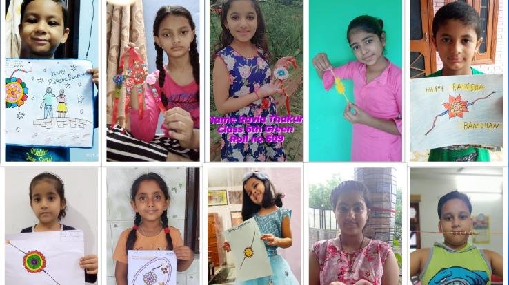 ज्वालामुखी: डीएवी स्कूल भड़ोली ने हर्षोउल्लास से मनाया रक्षाबंधन