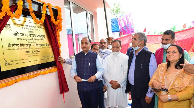 Mandi: The Chief Minister inaugurated and laid the foundation stone of 12 developmental projects in Sarkaghat assembly constituency.