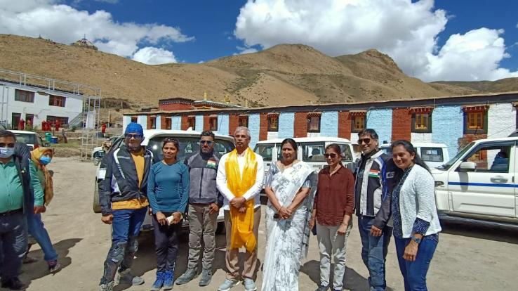 Himachal Governor Rajendra Vishwanath Arlekar reached Asia's highest village Kaumik