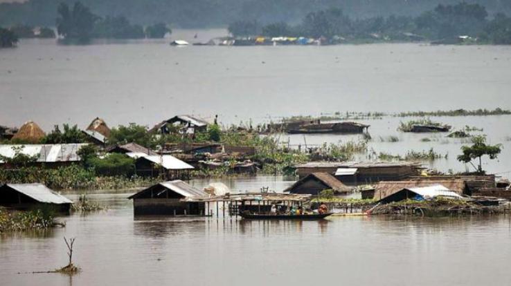 Flood worsens in Assam, two people died