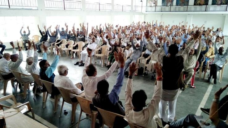 मंडी में भारतीय राज्य पैन्शनर्ज महासंघ की बैठक आयोजित