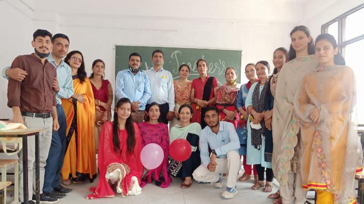 Kunihar: Teacher's Day celebrated in VSLM College of Education Chandi