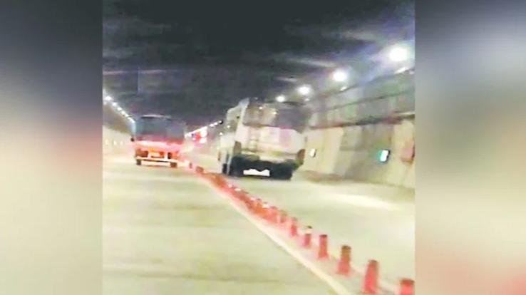 HRTC bus driver had to overtake expensive in Atal Tunnel, challan of Rs 7500
