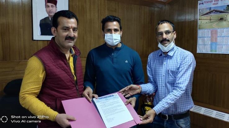 Compassionate union submitted memorandum to Ashwani Thakur, President of Non-Gazetted Employees Federation