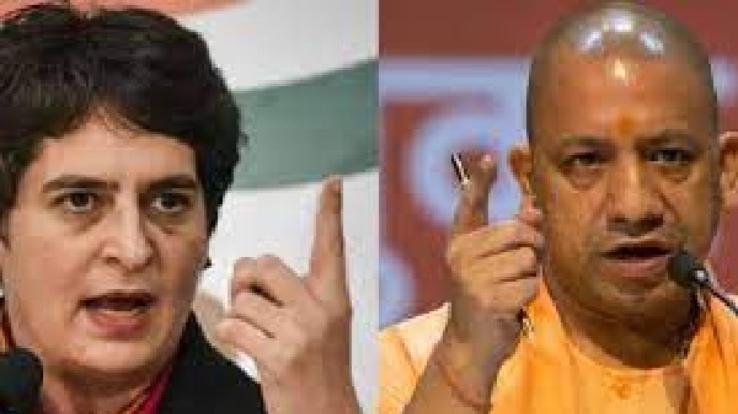 Before the assembly elections, the era of allegations and counter allegations started, Priyanka Gandhi rained on the Yogi government