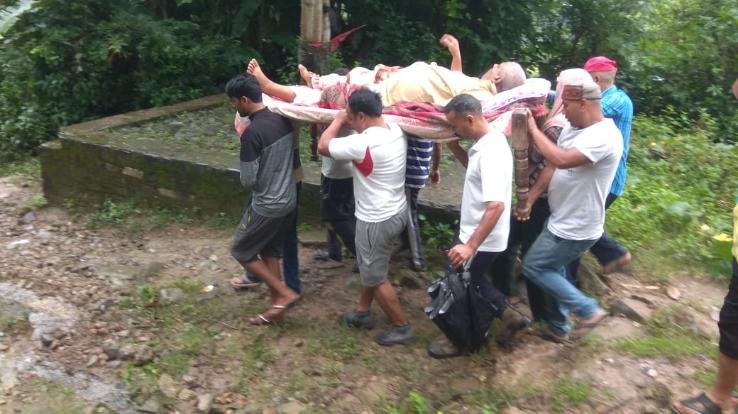 Due to the bad condition of the road, there was a huge anger among the people of the area.