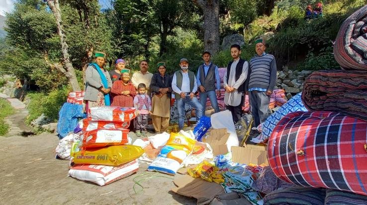 किन्नौर : अग्निकांड से पीड़ित छः परिवारों को की सहायता प्रदान