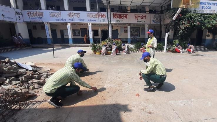 Dadlaghat: Cleanliness campaign organized in Government Senior Secondary School Dhundan