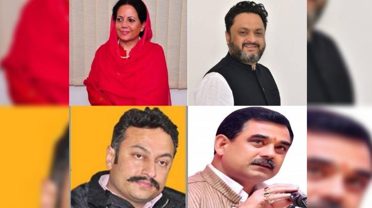 Congress announced candidates for the by-elections of Mandi Lok Sabha and three assembly seats