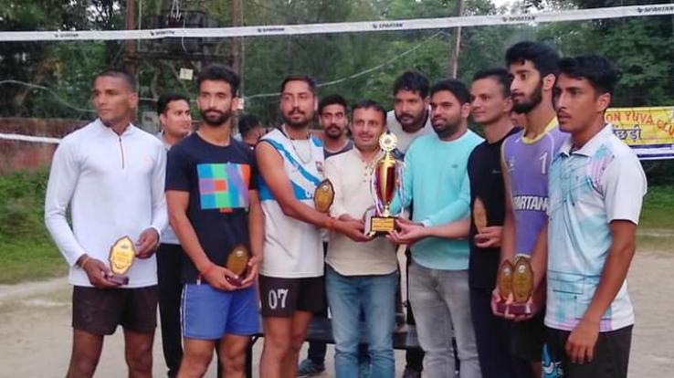 Volleyball competition organized by youth club Khaira Chhechdi