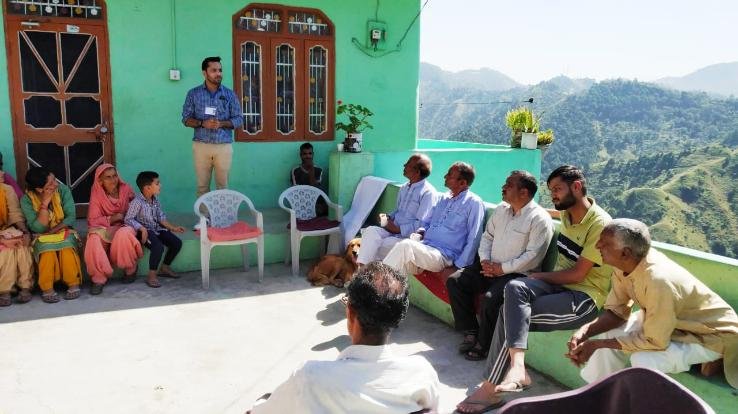 Solan: People made aware for voting in Chandi and Khali
