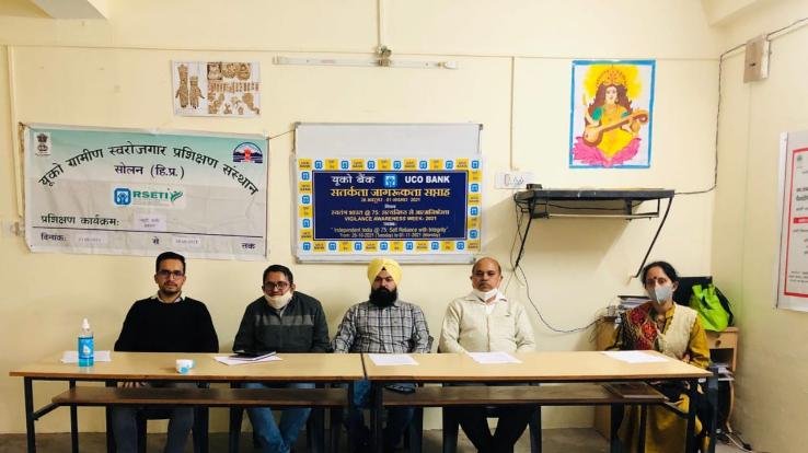 Solan: Vigilance Awareness Week celebrated at UCO RSETI Solan