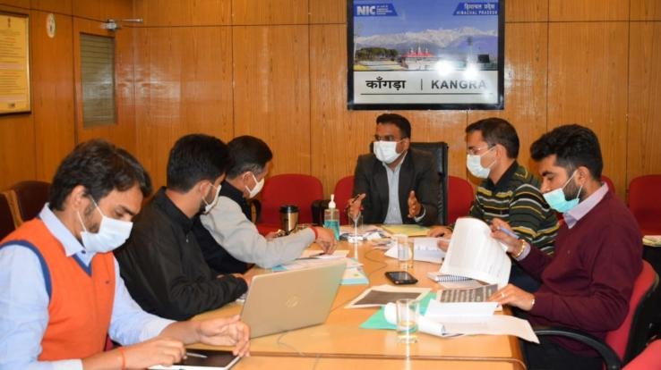 Deputy Commissioner Kangra held review meeting regarding four lane construction works