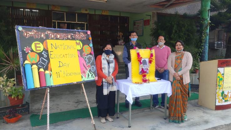 Dehra: National Education Day celebration organized in Kendriya Vidyalaya Naleti