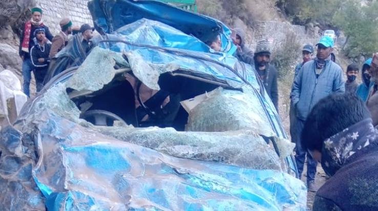 Traumatic road accident occurred in Kinnaur, 4 killed, one injured