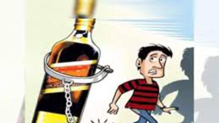 Dehra: Police caught 18 thousand ml liquor from a person in Samnoli