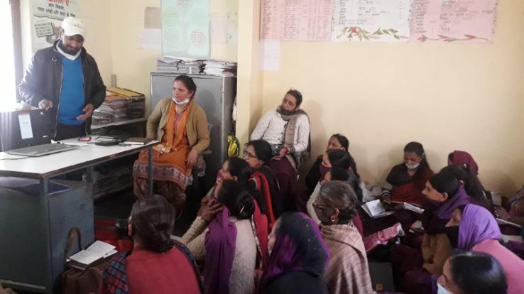 Nutrition tracker application training given to Anganwadi workers of 29 centers of Dadlaghat