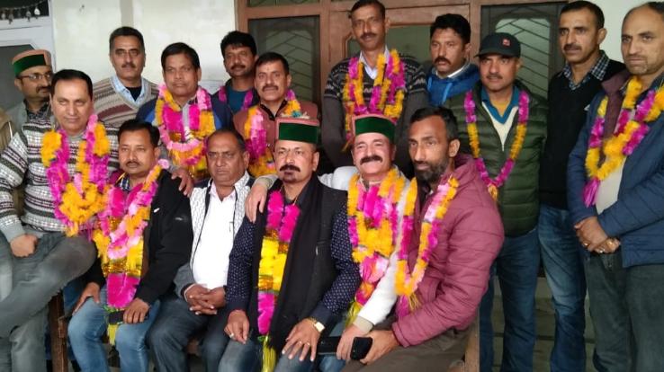 Ghumarwin: Shamsher Singh Thakur became the President of Himachal Pradesh Joint Patwari and Kanungo Union Land System