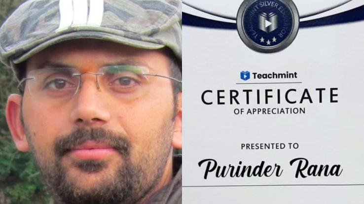 Jogindernagar: Gurukul Kotli director Purindra Rana honored for his excellent performance