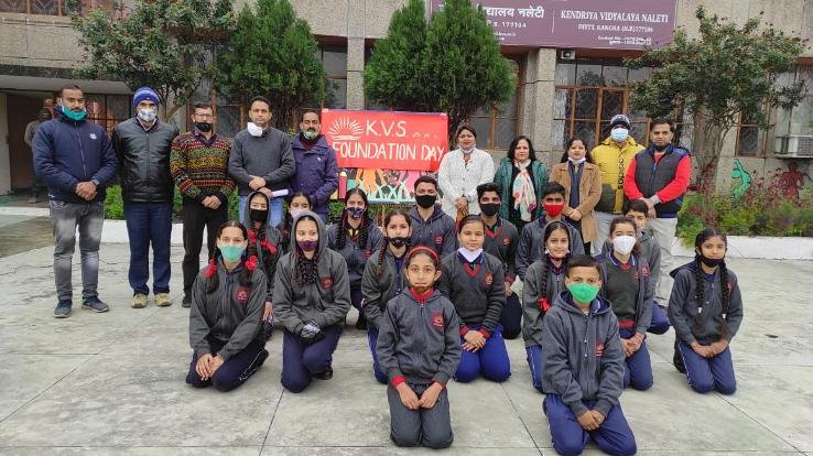 Dehra: 58th Foundation Day of the organization celebrated in Kendriya Vidyalaya Naleti