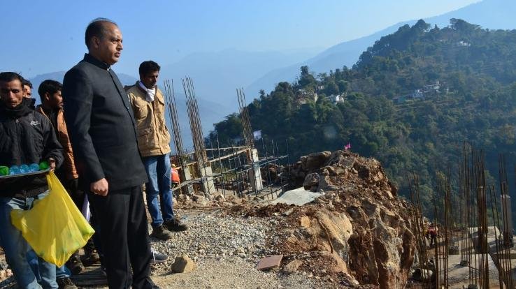 Chief Minister Jairam reviewed the construction works of Shivdham in Mandi