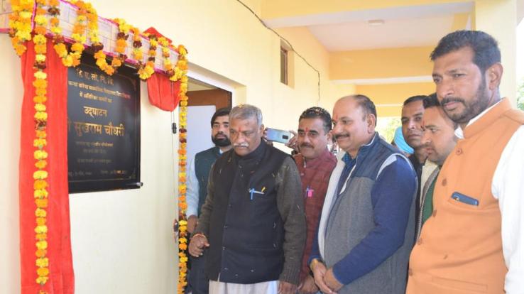 Paonta-sahib: Energy Minister Sukhram Chaudhary inaugurated additional building of Pipliwala School