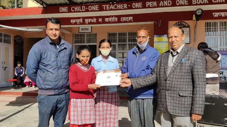 Dadlaghat: The student of the Government Senior Secondary School, Ghanagughat was selected for the state level competition.