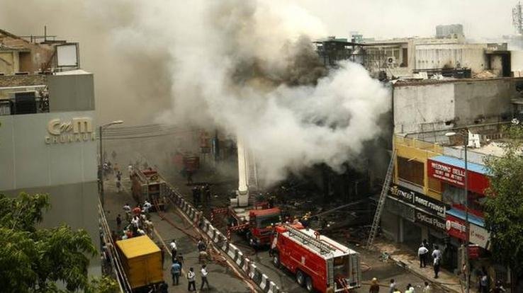 Delhi: Fire breaks out at Lajpat Rai Market in Chandni Chowk, 105 shops burnt to ashes