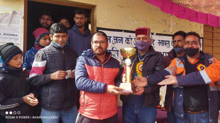Dadlaghat: Cricket competition ended in Gram Panchayat Sanghoi