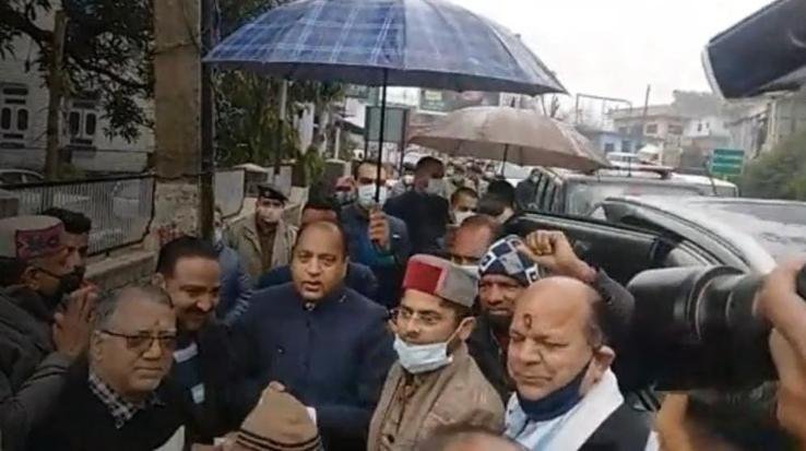 Chief Minister Jai Ram Thakur received a grand welcome at Jwalamukhi