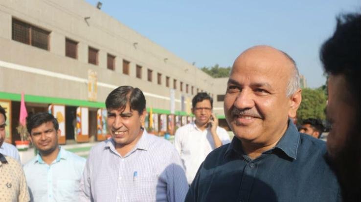 Schools open in Delhi, Manish Sisodia visits government school