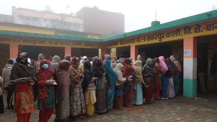 Nearly 60 percent voting in the first phase of Uttar Pradesh assembly elections
